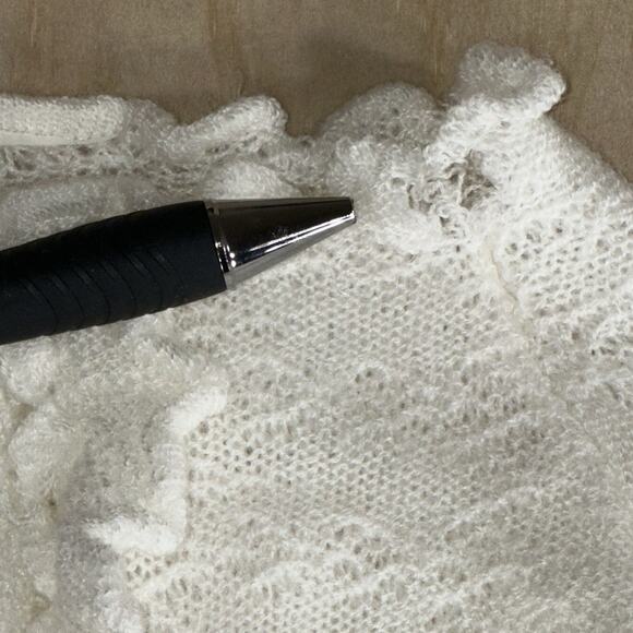 Vintage Baby Girl Knit Outfits Lot – Sweater Pants Set + Cardigan Bonnet Ivory - Picture 5 of 10